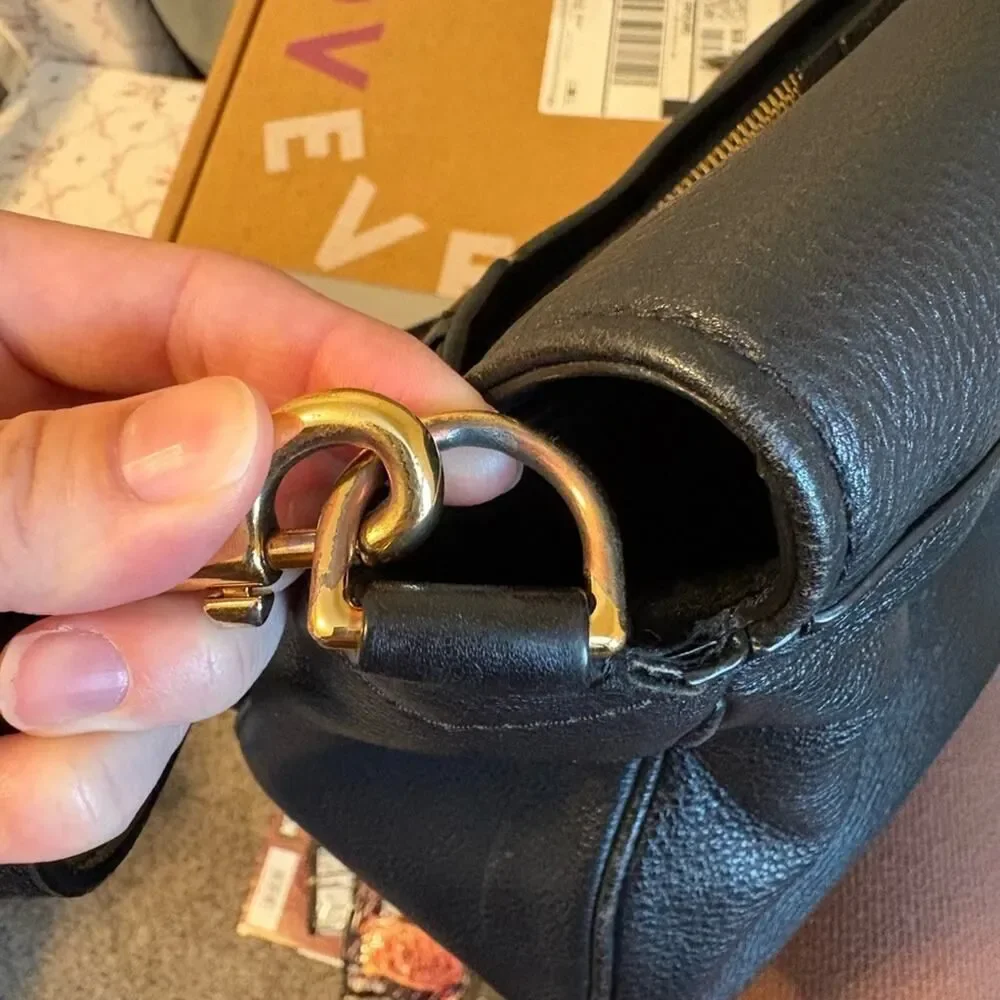 Marc Jacobs Empire City Black Leather Crossbody Bag